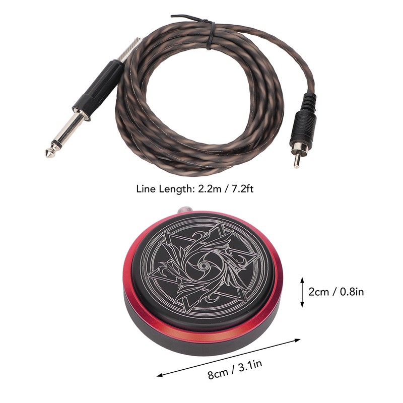 Tattoo Foot Pedal Round Shaped Prevent Slipping Stable Transmission Foot