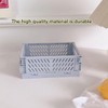AIMALL 4PCS Foldable Desktop Storage Box, Stackable Small Plastic Organizer