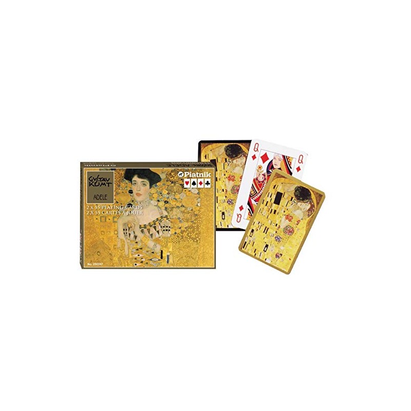 Piatnik 2503 "Klimt - Adele Card Game (2 x 55-Piece)