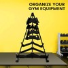 Brveniu LAT Pull Down Bar Storage Rack Portable, Floor Standing