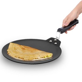 Hawkins Futura 30 cm Nonstick Induction Dosa Tava, Black (INDT30)