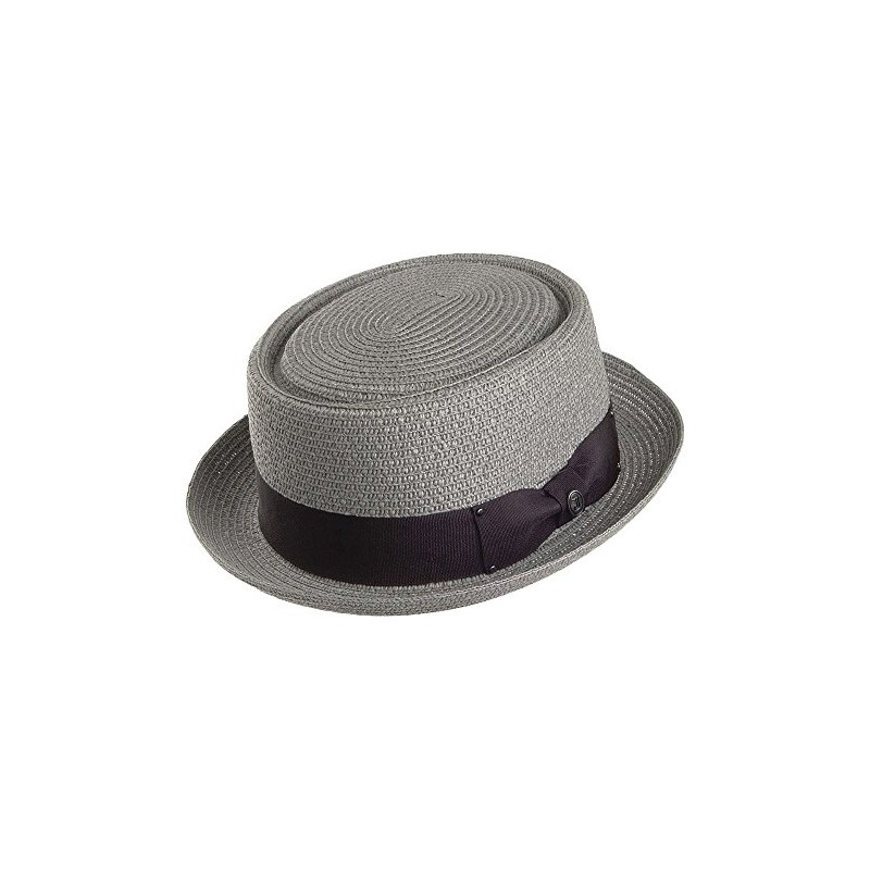 Jaxon & James Toyo Braided Pork Pie Hat - Grey