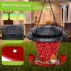 Solar Bird Feeders for Outside Hanging Metal Wild Bird Feeder
