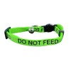 LARRYROO Cat Collar With DO NOT FEED Print - Soft