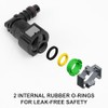 Fuel Line Connector Hose Coupling Pack of 2 Petrol Hose