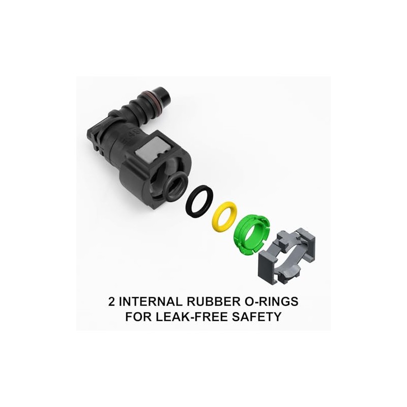 Fuel Line Connector Hose Coupling Pack of 2 Petrol Hose