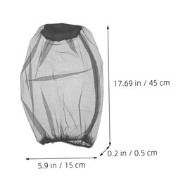 BIUDECO Professional Mosquito Head Netting Hat Mesh 3pcs Set for Outdoor Use Hiking Camping Traveling Bug Protection Black