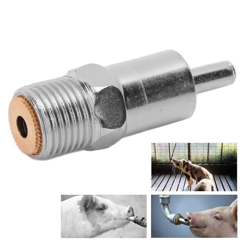 10pcs Pig Nipple Drinker Automatic Stainless Steel Pig Water Feeder