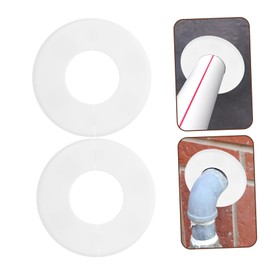 Levemolo 4pcs Swimming Pool Ladder Cover Pool Clips for Above Ground Pools Splitting Plate Plumbing Cover Plates Pool Fence Hole Covers Split Pipe Flange Pipe Cover Plate Wall Split Flange