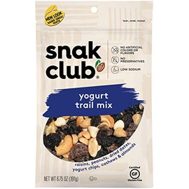 Snak Club Yogurt Nut Trail Mix, 6.75 Ounce Resealable Bag