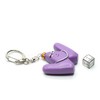 Miniblings W Barbapapa Key Ring Chain Keychain Letter Initial purple