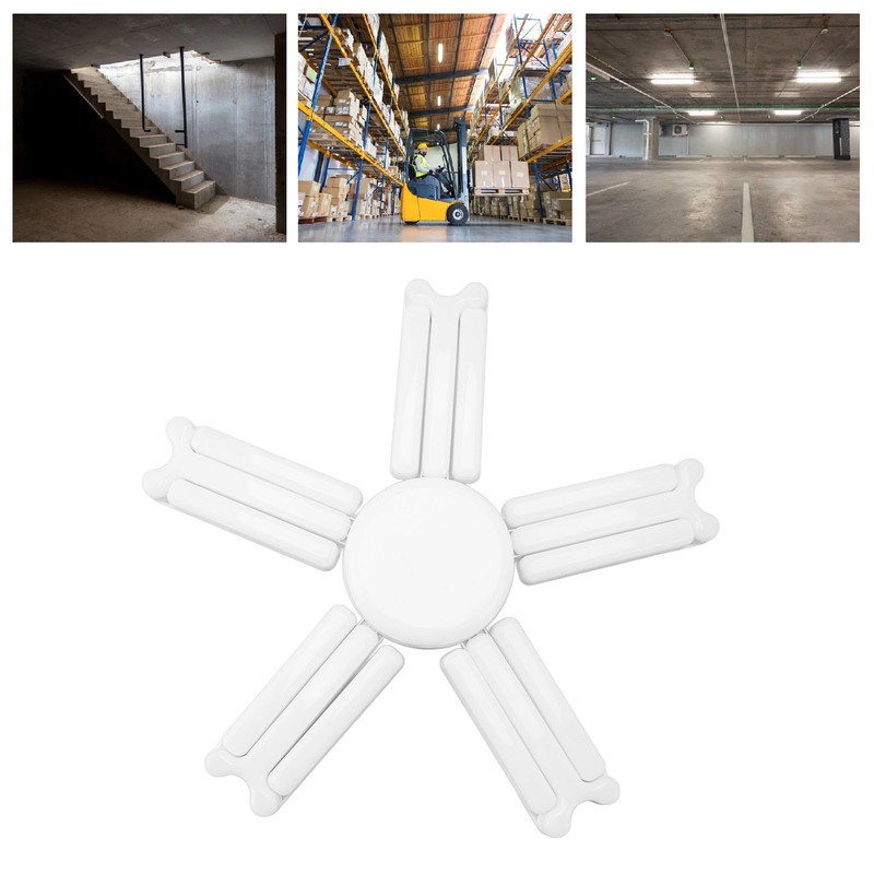 LED Garage Light 100W 6000 To 6500K E27 Base Foldable