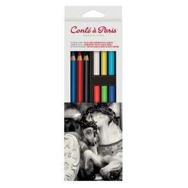 Conté à Paris 50177 Set of 12 Pastel Colours Square Assorted Colours