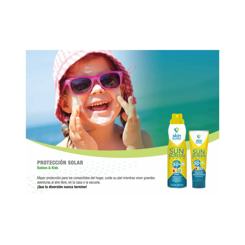 Protector solar para niños/kids/bebés fps 50+ 120 ml orgánico sin