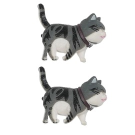 zaoalife Vintage Cat Drawer Handle Pull Knobs, Cat Shape Brass Cabinet Drawer Knobs Wall Hook Animal Cabinet Pull Cupboard Hardware Decor