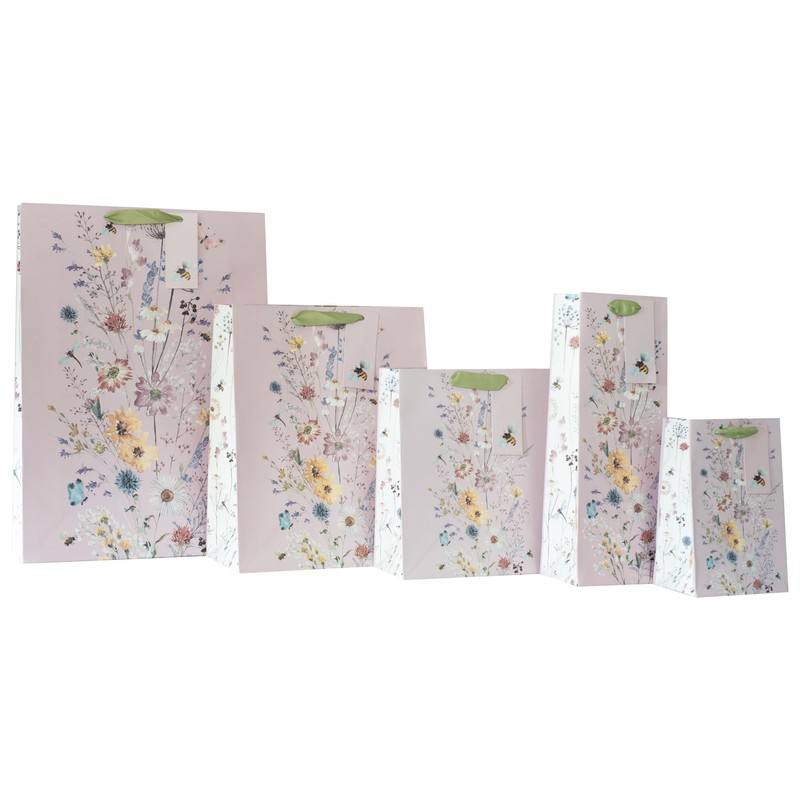 Design By Violet Wild Meadow Beautiful Floral Paper Gift Bag