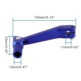 GOOFIT Blue Shift Lever Gear Aluminum Alloy Shift Pedal Folding Air-Cooled Water-Cooled Replacement for 250 Huayang Series T2 T4 Motorbike ATV Dirt Pit Bike