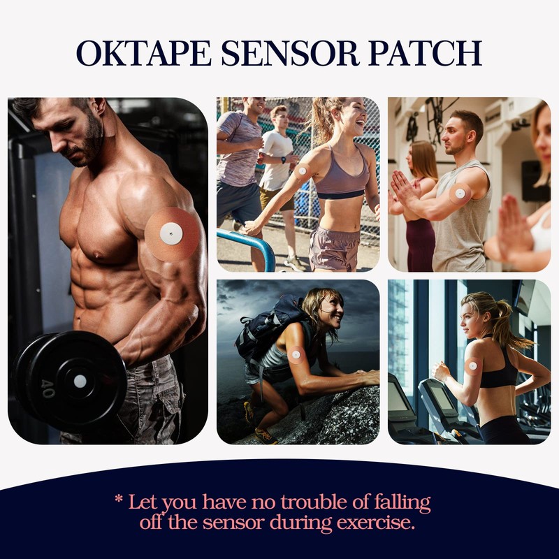 OK TAPE Adhesive Patches for Freestyle Libre 15 PCS, Waterproof