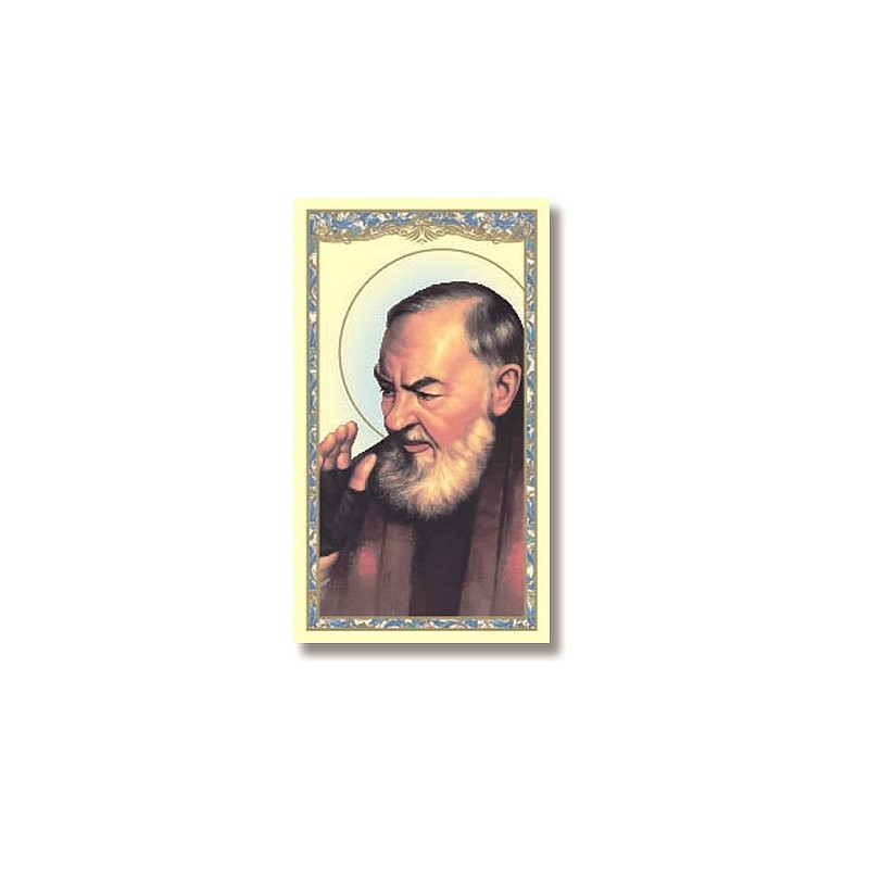 Saint Padre Pio Holy Card -Prayer to Padre Pio