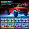 Nilight 4Pcs Car Underglow Neon Accent Strip Lights 252 LEDs