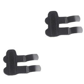 Healeved 2 Pcs Comfortable Finger Splint for Finger Support Holder for Hand Adjustable for Fingers Black Finger Splint and Braces
