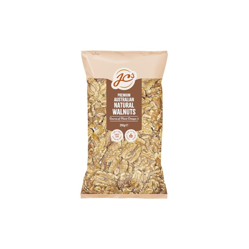 J.C.'s Quality Foods Natural Australian Walnuts 350G