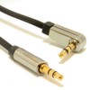 kenable Right Angle Low Profile FLAT Metal 3.5mm Male Jack