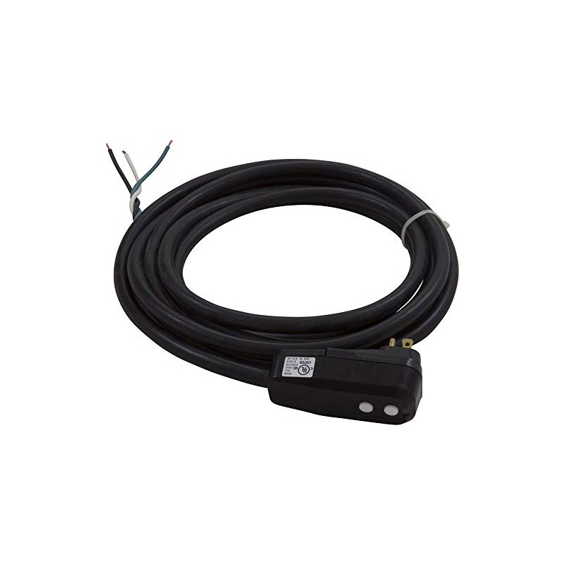 Hydro Quip in-Line GFCI, 15A, 115v, SPST, 15 Foot Cord,