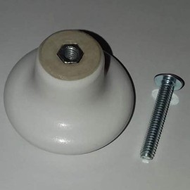 Red Flower from the Bee-Boppin' Country Bumble Bees Collection - DECORATIVE Glossy CERAMIC Cupboard Cabinet PULLS Dresser Drawer KNOBS