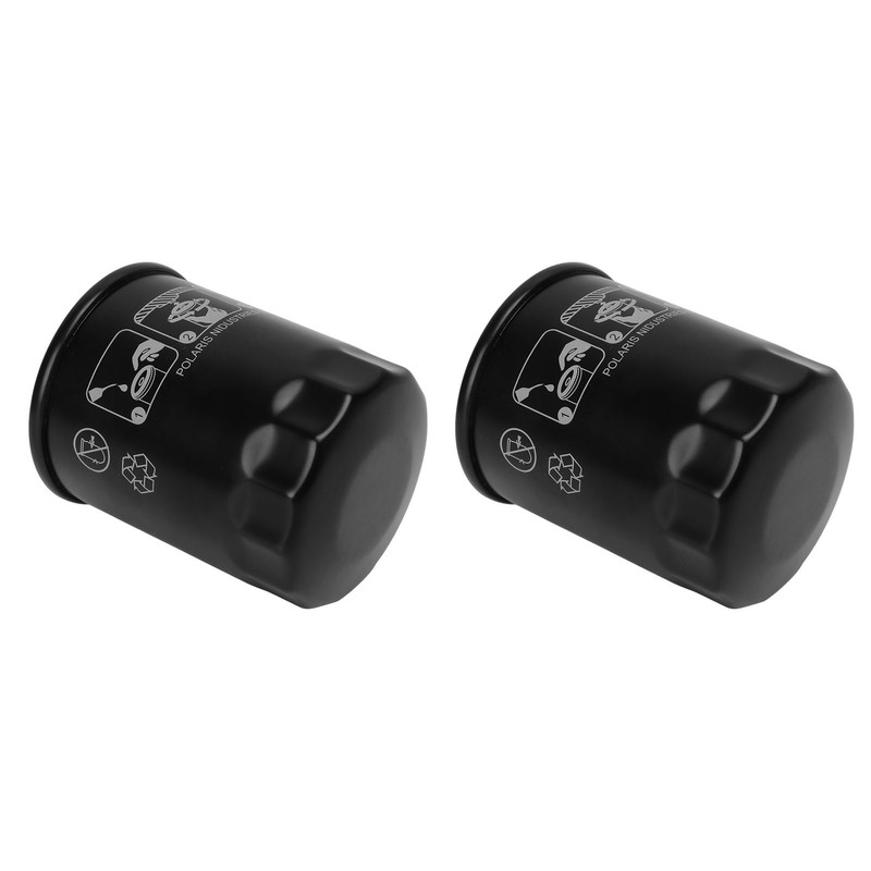 2PCS Oil Filter 2540086 Oil Cleaner Steel Cylindrical Replacement for