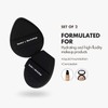 TATAMI Black Makeup Puff Set (Flat + Egg Shape) Rubycell,Cushion