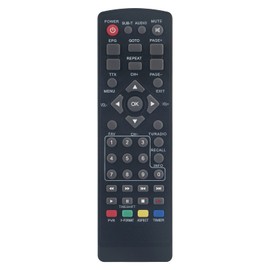 VINABTY Neu FTA530C ErsatzFernbedienung FTA 530C Fernbedienung Ersatz passt für PremiumX Kabel Receiver DVB-C FTA 530C Digital FullHD TV Remote Controller für PremiumX FTA 530C Fernbedienung