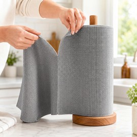 Rollos de Toallas de Microfibra, 50 Rollos por Paquete, Paños de Cocina Desgarrables, 25 x 25 cm, Paños de Cocina, Súper absorbente, Reutilizables para Cocina, Coche, Hogar y la Limpieza de Cristales