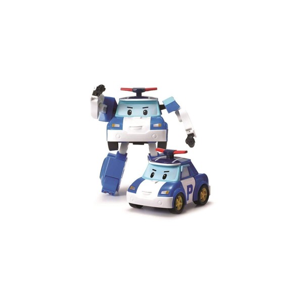 Silverlit ROBOCAR POLI Veicolo trasformabile Poli - Robot o macchinina - 10 cm - Giocattolo per l'infanzia - Dai 3 anni