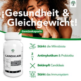 2 in 1 Probiotika Darmsanierung Frau und Mann | Flora Intima Darmflora Aufbau Scheidenflora Aufbauen | Candida Pilz Behandlung | Bekämpfung Bakterielle Vaginose 15 Bakterienstämme Probiotics Women