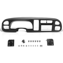 Front Double Din Dash Kit Compatible with 98-01 Ram 1500/98-02 Ram 2500 3500,Matte Black