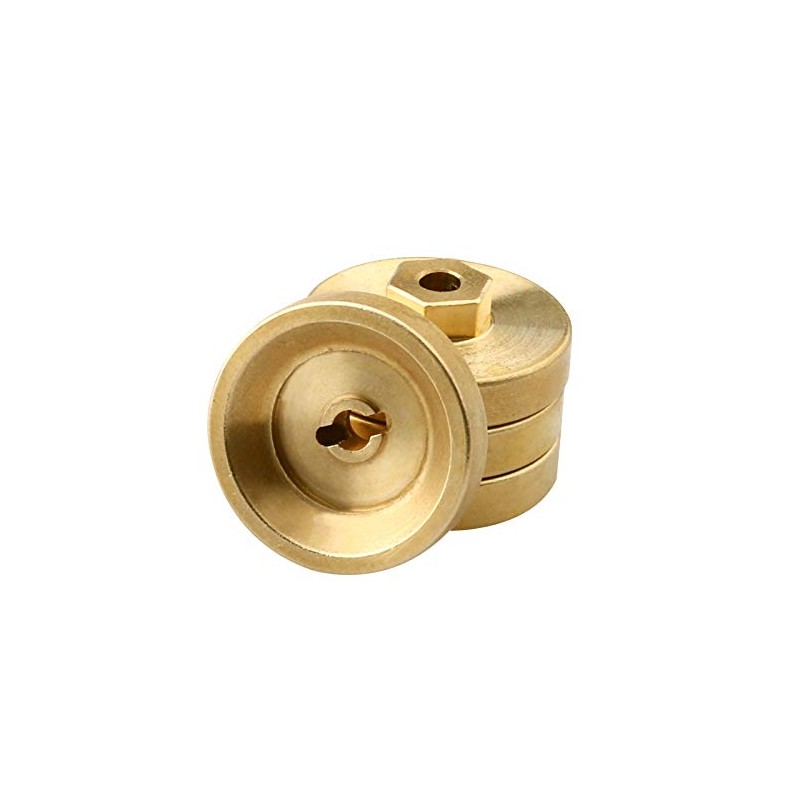 Hobbypark Brass Wheel Weights Hex Adapter 4mm w/Locknuts for AXIAL