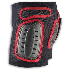 UFO Plast Made in Italy PI04158 Plastic Padded Shorts for Kids/Removable Back Protection/Airnet Material/Hip, Side Protection Ergonomic Design for Free Movements/Size: M/Color: Black with Red