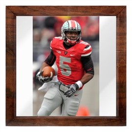 Braxton Miller - 12X12 Full Color Photo Sign With Hand Made Wood Frame PIAP #G687482