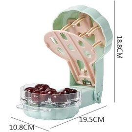 1Pc Cherry Pitter Remover, Cherry Stoner Pitter Cherry Corer,Pressing 6-hole Cherry Pitter Remover, Olive Pitter Tool Pitter Remover,Cherry and Olive Pitter, Cherry Olive Pitter Remover Stoner Tool