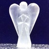 Nelson Creations, LLC 2 Inch Selenite Guardian Angel Figurine Hand-Carved