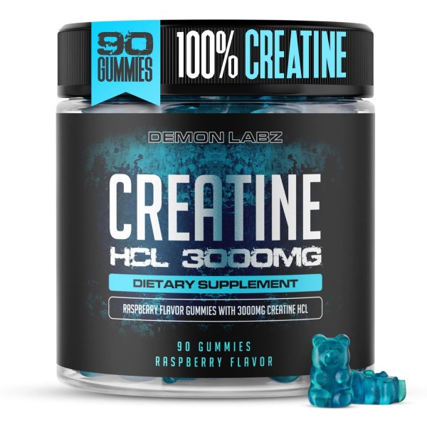 Demon Labz Creatine HCL 3000mg Per Serving - Raspberry Flavour