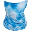 iscream Child's Sky Blue Tie Dye Gaiter Face Cover for