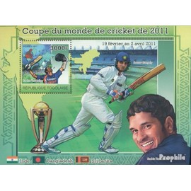 Togo miniature sheet 606 (complete. issue) unmounted mint/never hinged ** MNH 2011 cricket-Championship 2011 (Stamps for collectors) Ball games without football (basketball/handball/baseball …)