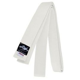 Ju-Sports Budo Belt, White, Cotton, Martial Arts Belt for Budo Sports, Judo, Karate, Kickboxing & More, Approx. 4 cm Wide Martial Arts Belt