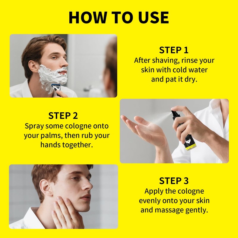 Aftershave for Men,Soothing Spray with Aloe Vera & Oat Extract,Refreshing