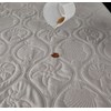 NUZAMAS Waterproof Solid Color Euro Queen Quilted Embossed Mattress Protector