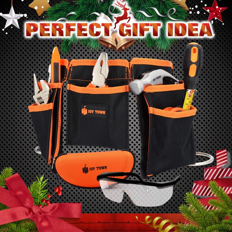 JoyTown Kids Real Tool Set - Junior Steel Forged Tool