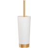 Sealskin Glossy Toilet Brush and Holder, Polyresin, Gold, 9.5 x
