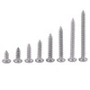 200pcs M3 Tornillos Autorroscante de 304 Acero Inoxidable Tornillos de